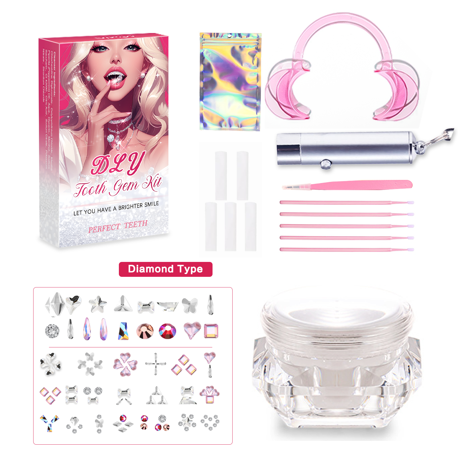 Tooth Gem Kit - Semi-Permanent Tooth Gem Kit Tooth Beauty