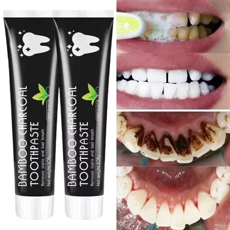 Teeth Whitening Best - Whitening Toothpaste Bamboo Charcoal Toothpaste Adsorbs