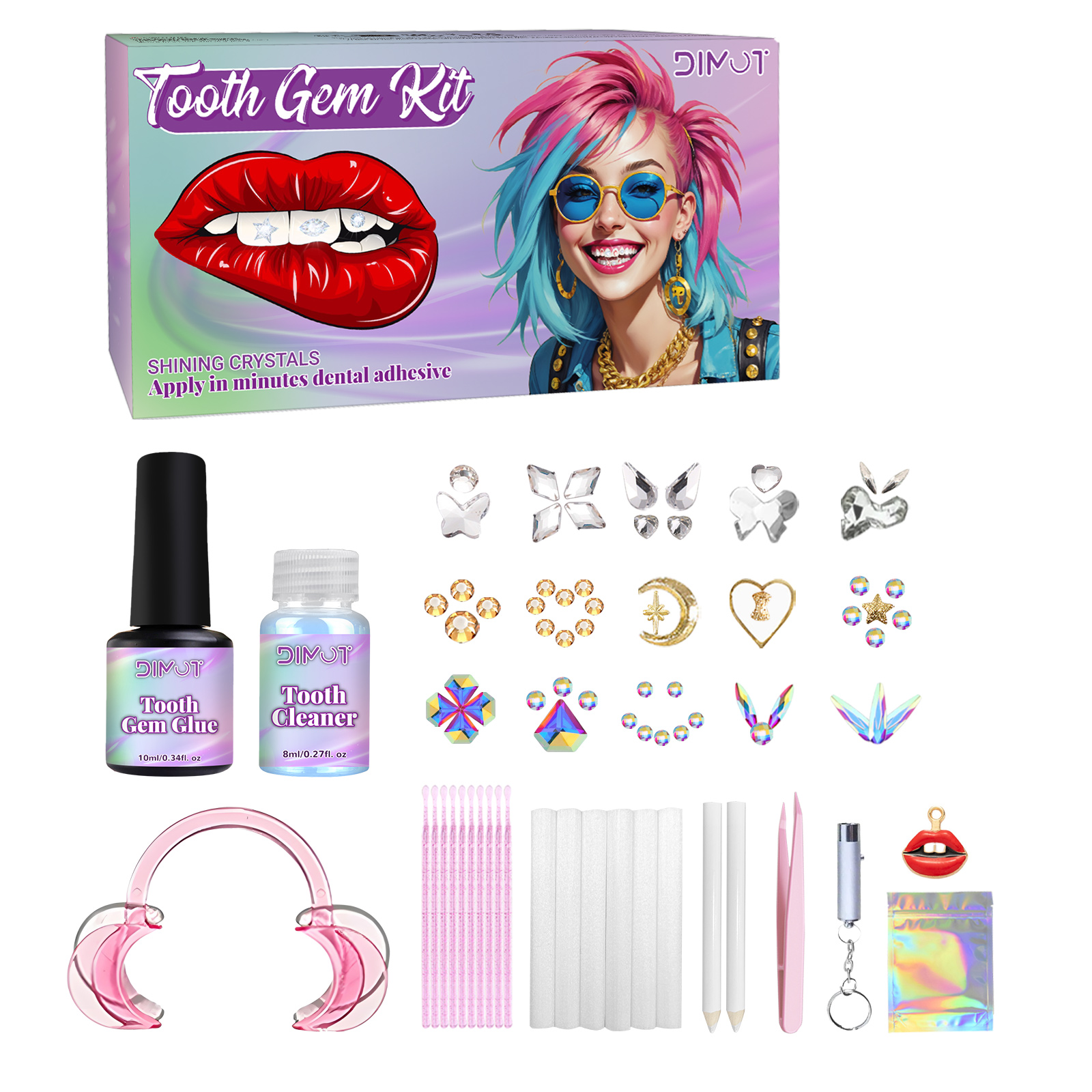 Tooth Gem Kit - Tooth Gem Kit Tooth DIY Crystals