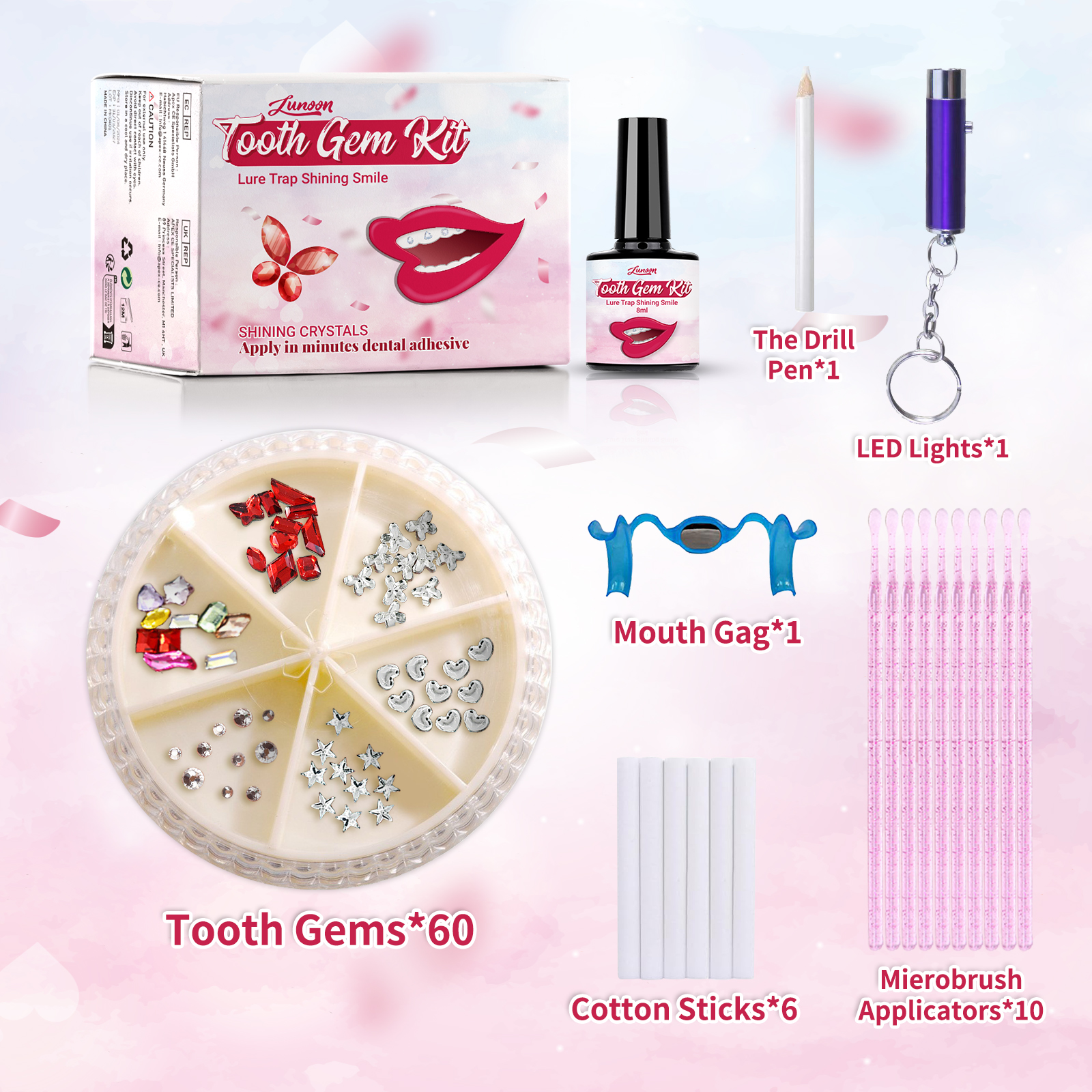 Tooth Gem Kit - DIY Diamond Teeth Gems Kit Decoration