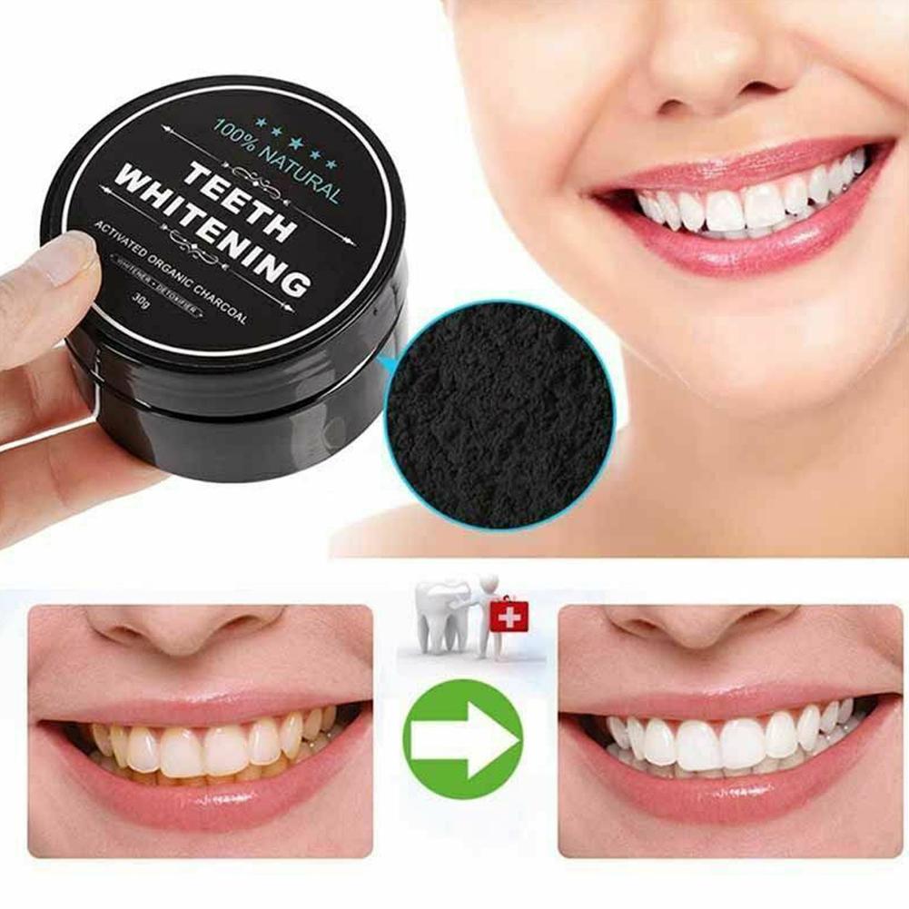 Teeth Whitening Thailand - Activated Organic Charcoal Powder Polish Teeth