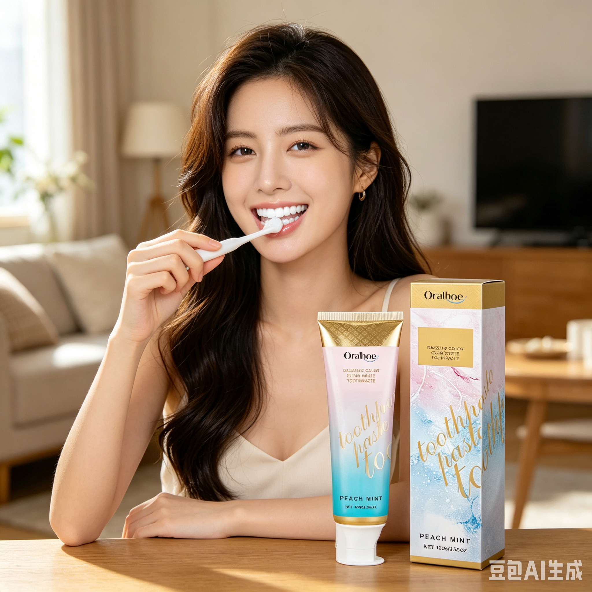 Teeth Whitening Best - ORALHOE Natural Formula Brighten Toothpaste Powerful