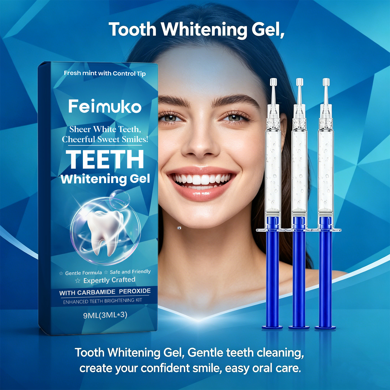 Teeth Whitening Gel Gentle Cle - Teeth Whitening Uv ulasan dan harga
