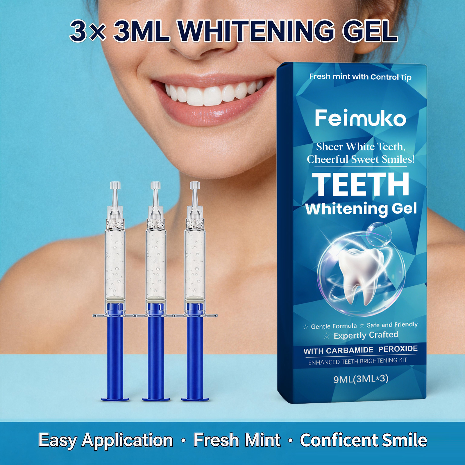 Teeth Whitening Gel Gentle Cle - Teeth Whitening Uv ulasan dan harga