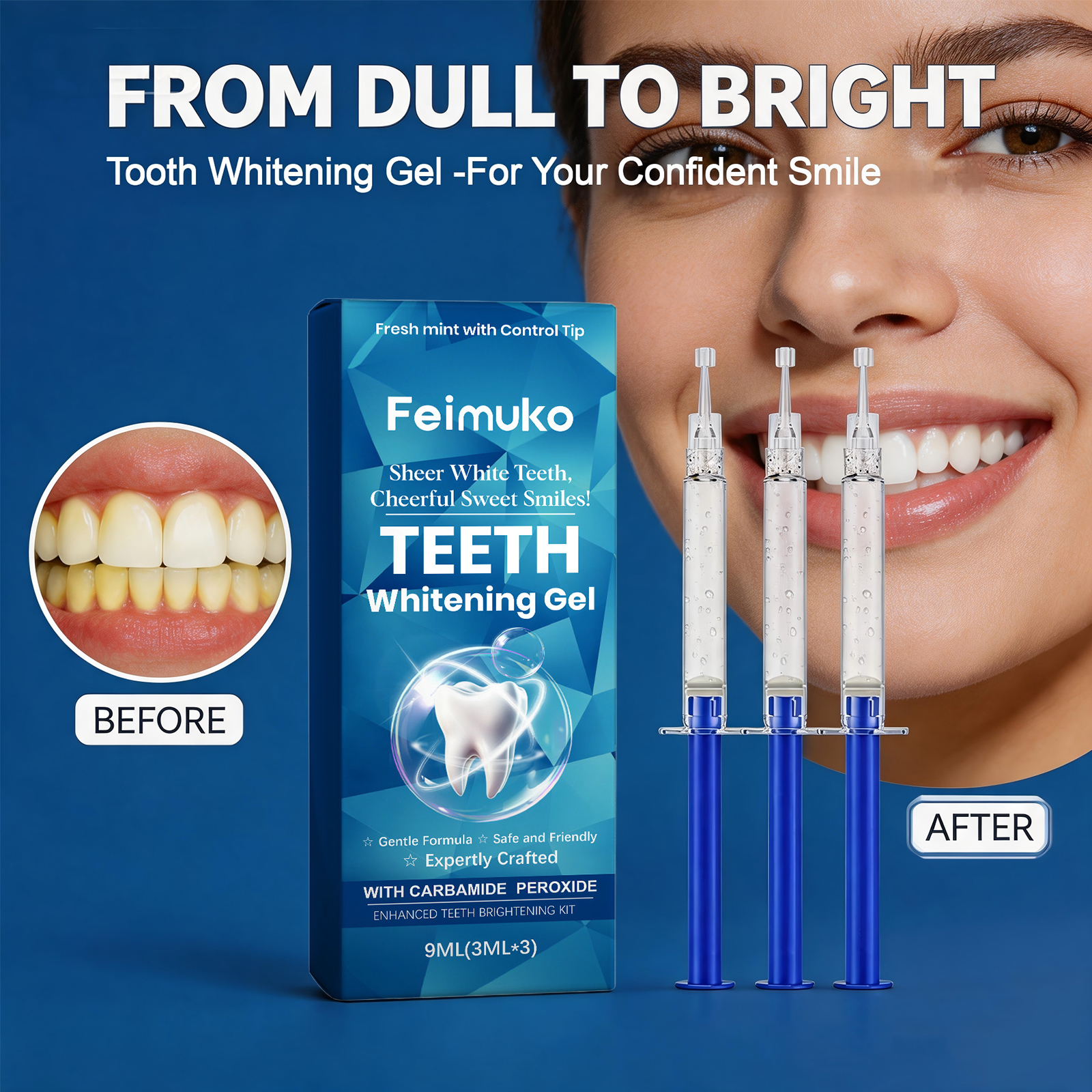 Teeth Whitening Gel Gentle Cle - Teeth Whitening Uv ulasan dan harga