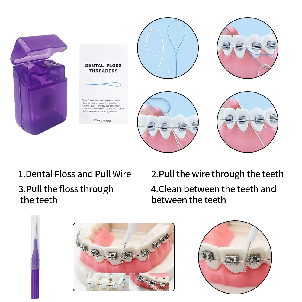 8Pcs/set Orthodontic Dental Ca - Teeth Whitening Brush ulasan dan harga