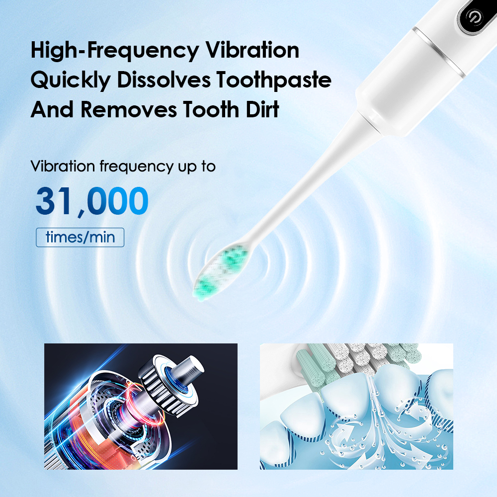 Electric Toothbrush Sonic Vibr - Electric Toothbrush Sonic ulasan dan harga