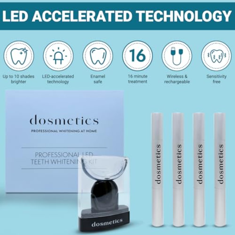Teeth Whitening Kit with LED L - Teeth Whitening Light Kit ulasan dan harga