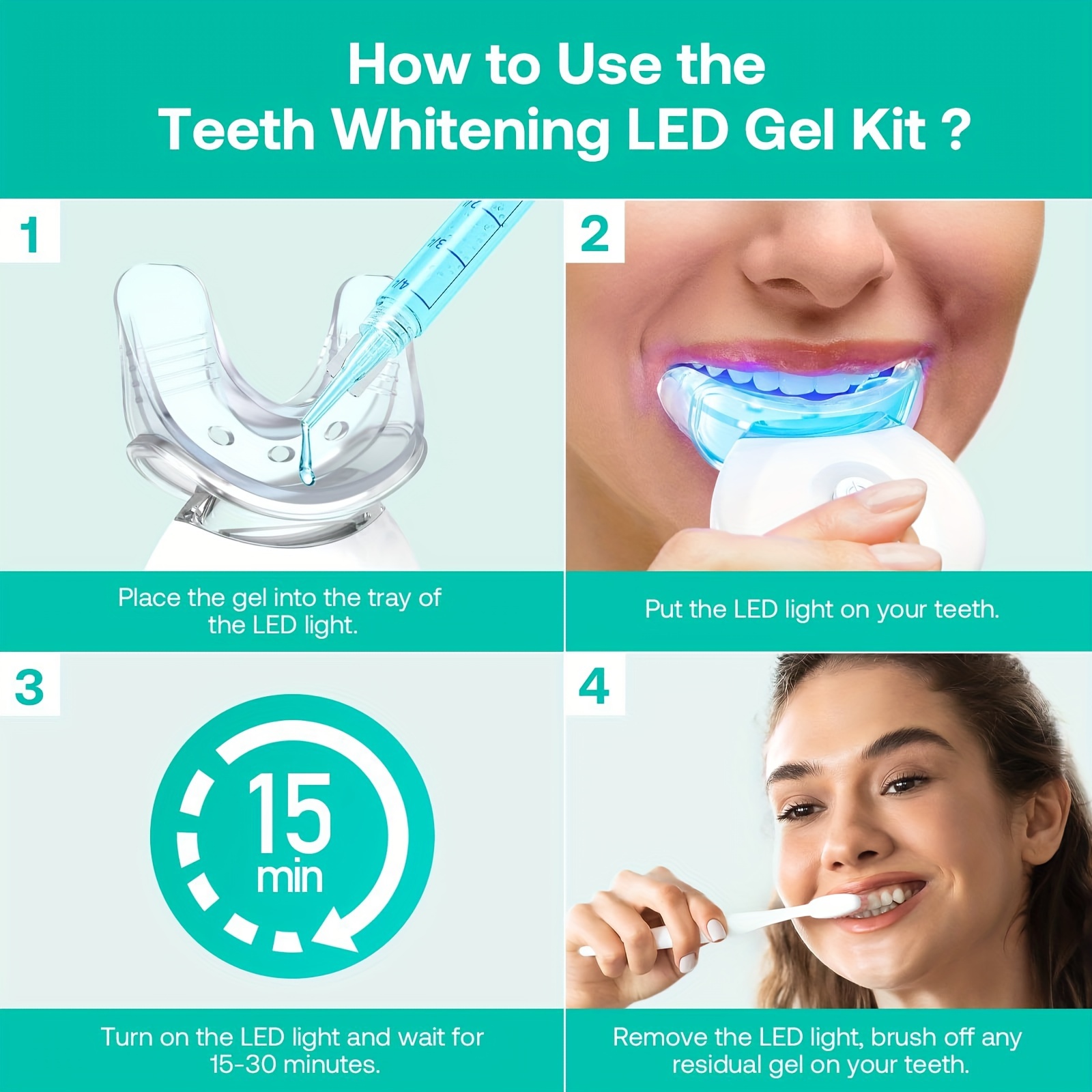 LED Teeth Whitening Light with - Led Mouth Tray ulasan dan harga