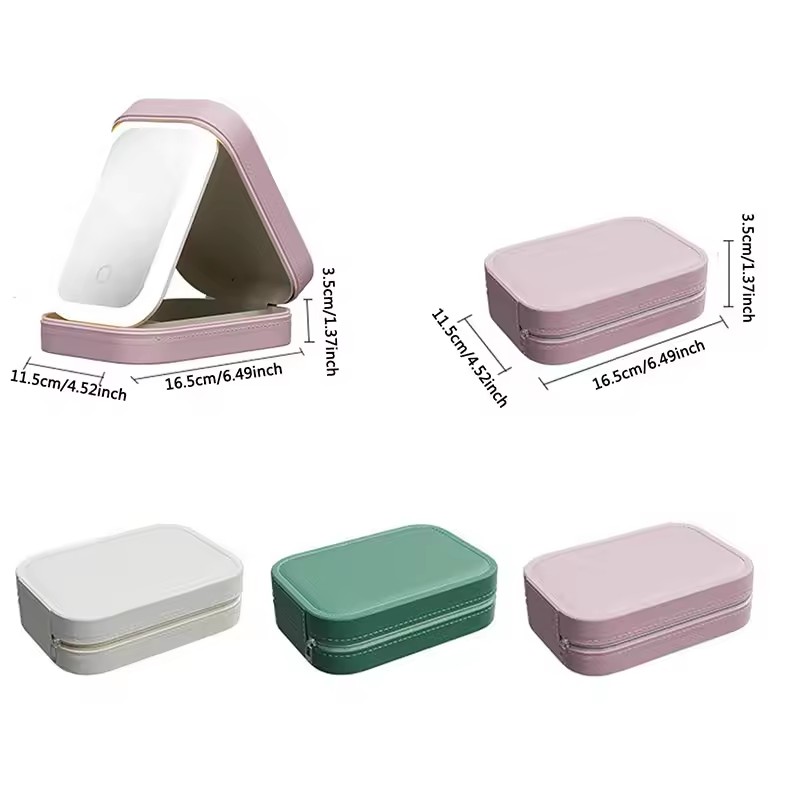 Smart LED Makeup Case With Mir - Led Mouth Tray ulasan dan harga