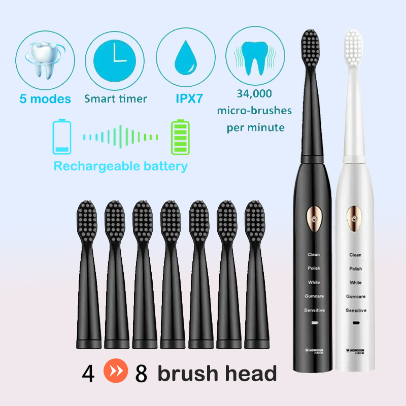 Electric Toothbrush 5-gear Mod - Electric Toothbrush Sonic ulasan dan harga