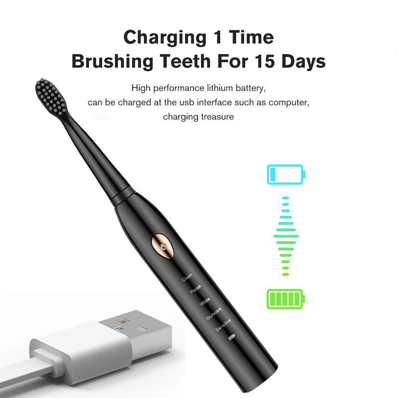 Electric Toothbrush 5-gear Mod - Electric Toothbrush Sonic ulasan dan harga