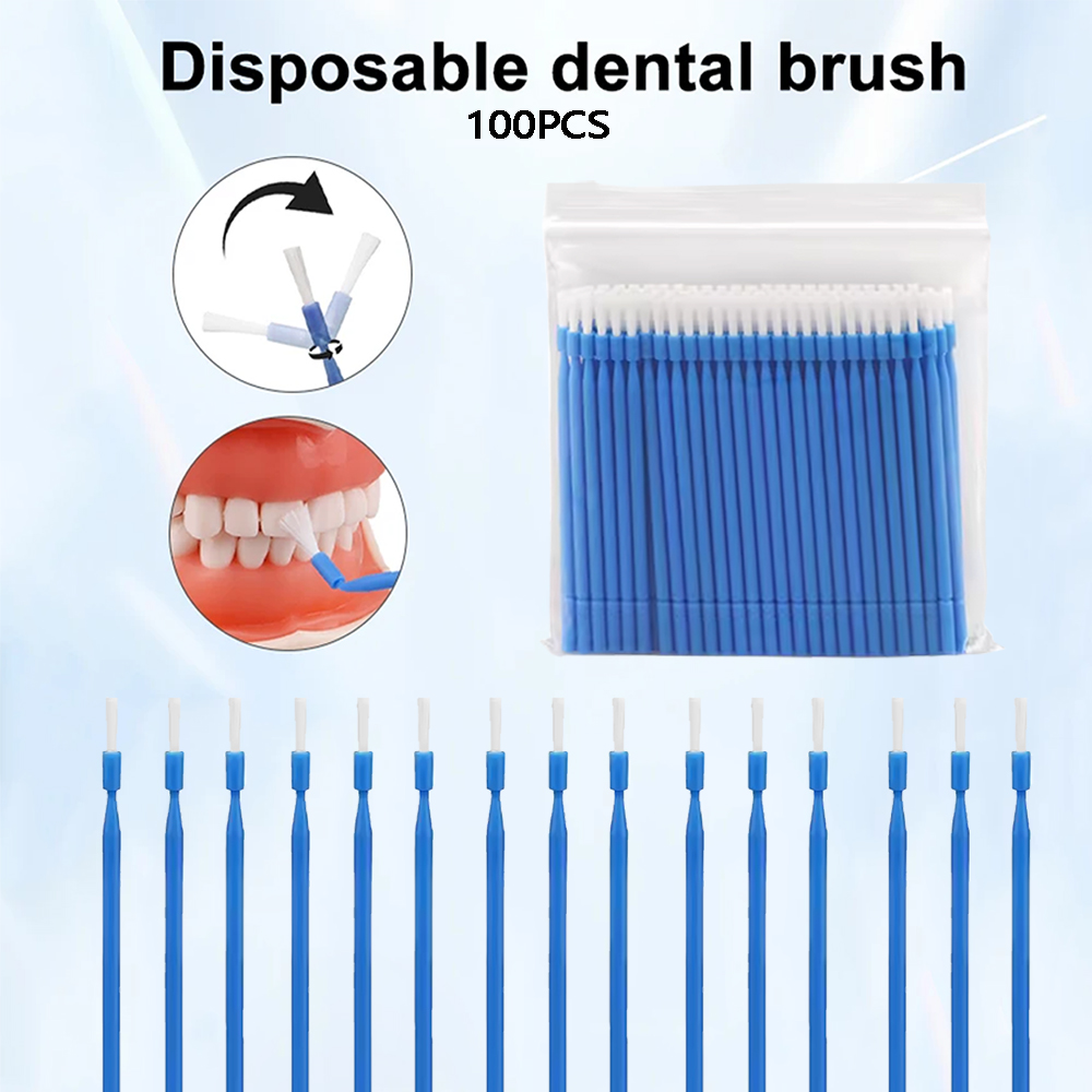 100Pcs Dental Disposable Micro - Teeth Whitening Brush ulasan dan harga