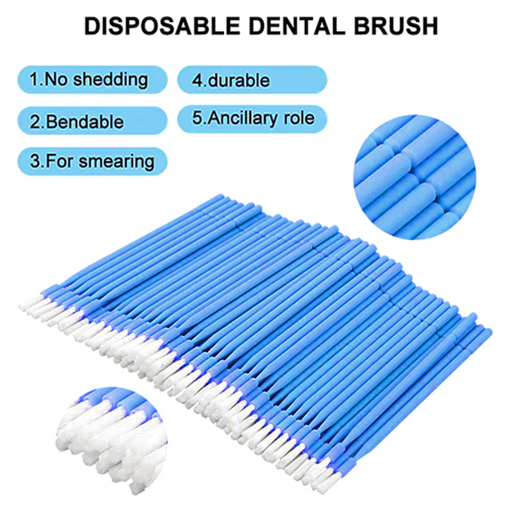100Pcs Dental Disposable Micro - Teeth Whitening Brush ulasan dan harga