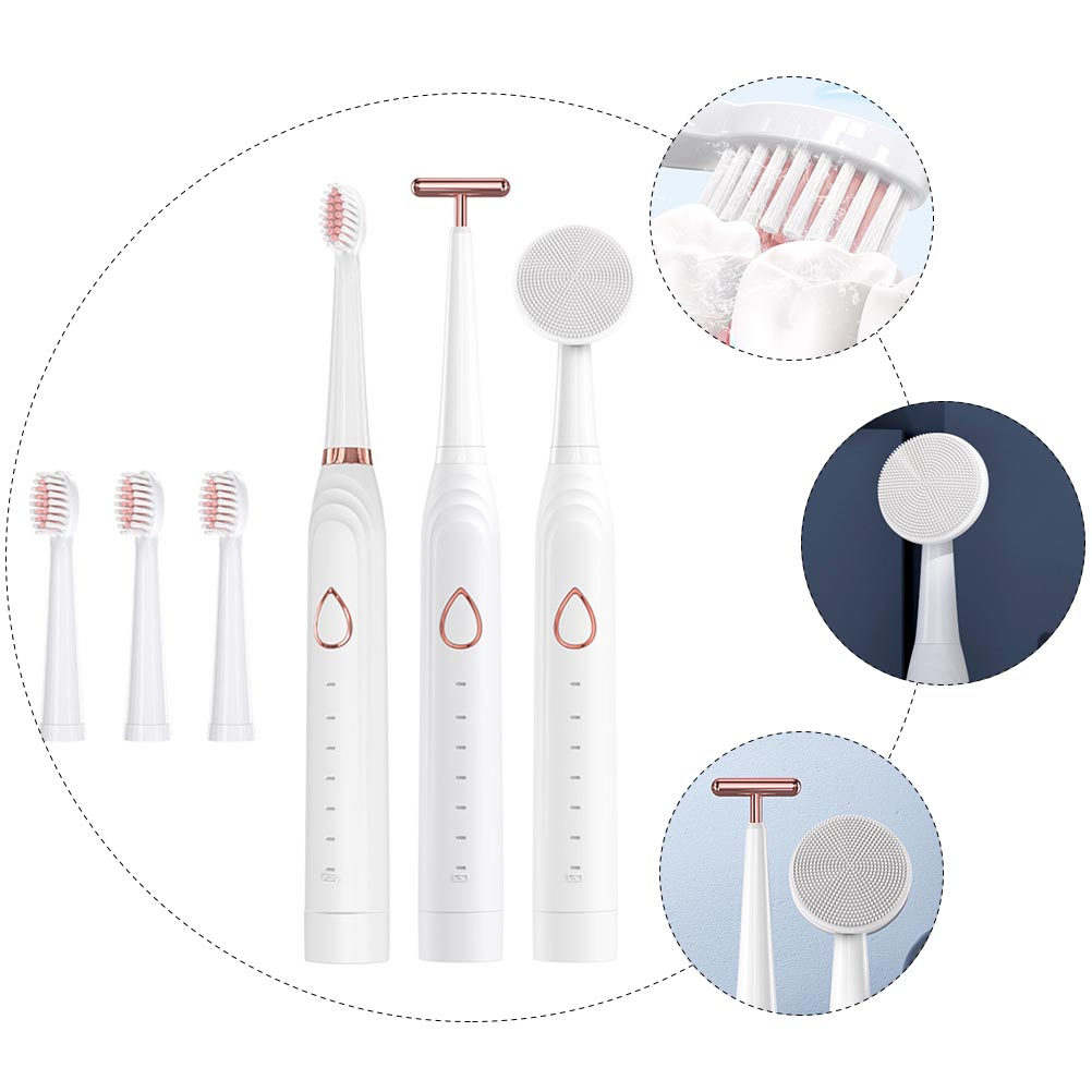 1Set Three-in-One Electric Too - Electric Toothbrush Sonic ulasan dan harga