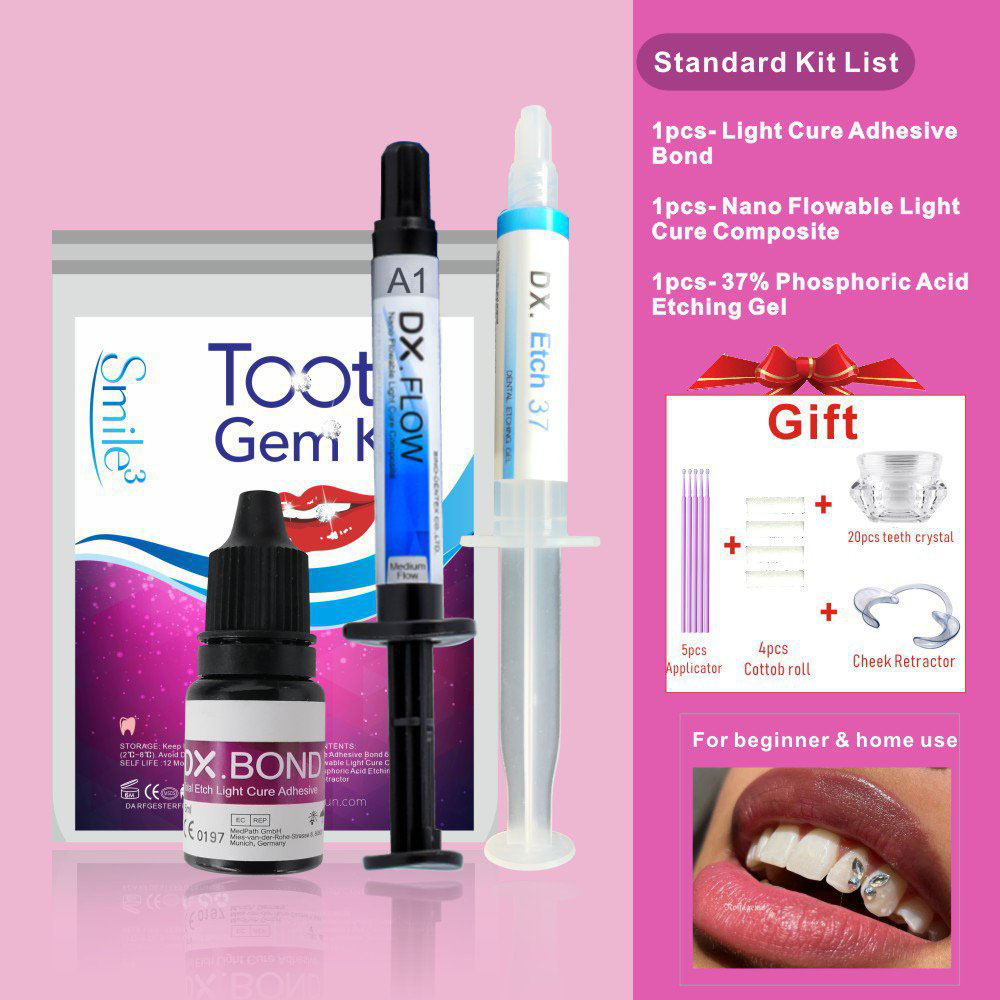 HOT Tooth Gem Kit Teeth Decora - Teeth Whitening Light Kit ulasan dan harga