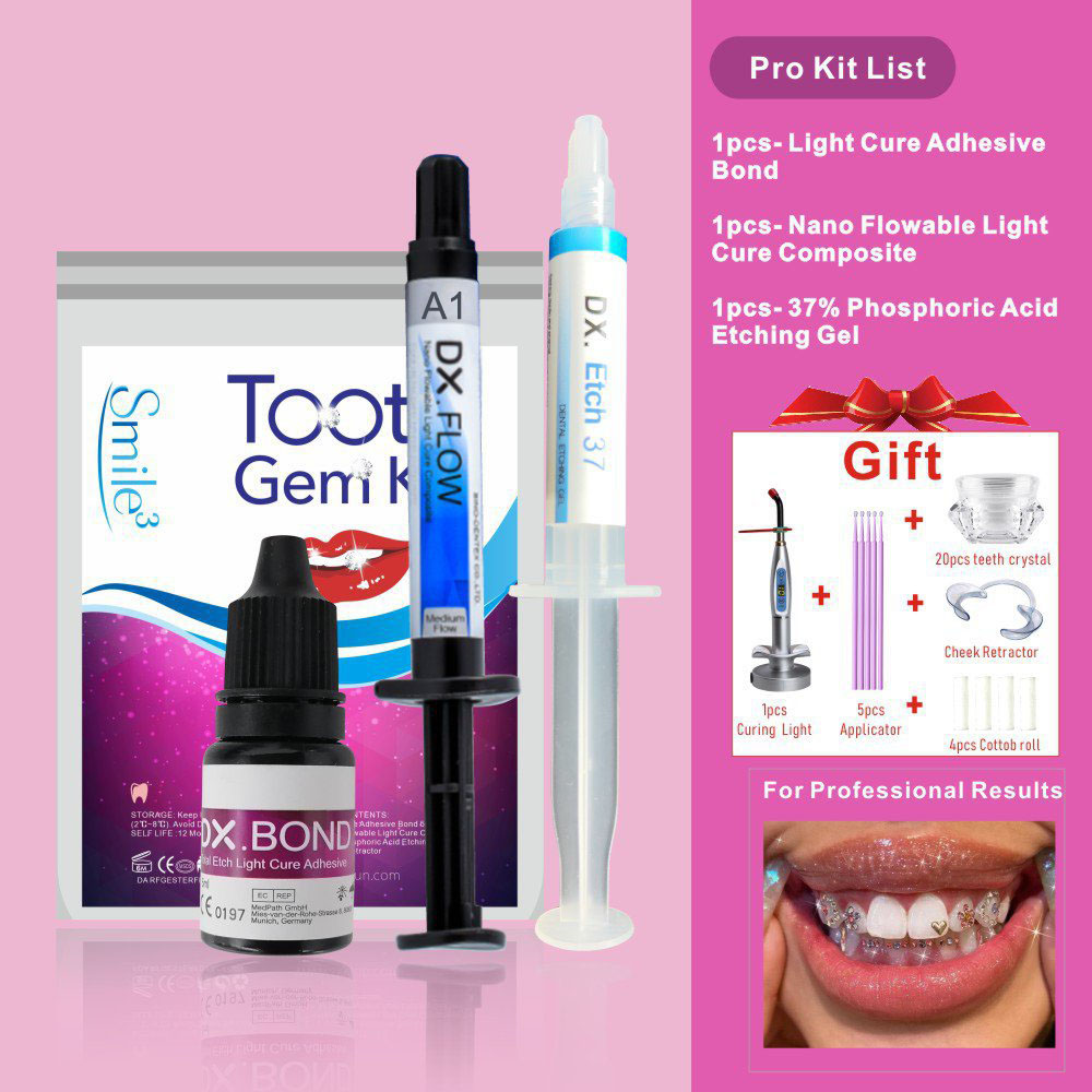 HOT Tooth Gem Kit Teeth Decora - Teeth Whitening Light Kit ulasan dan harga