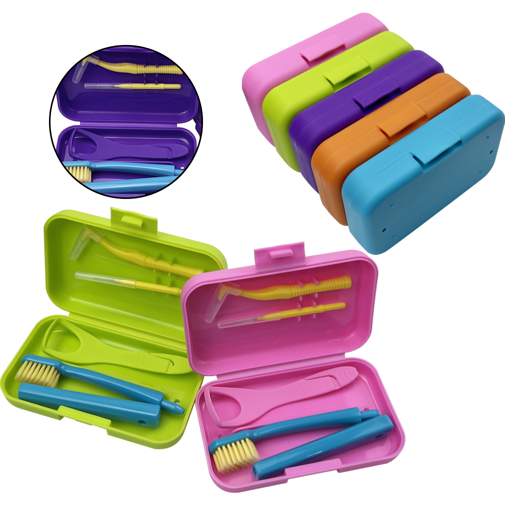 Portable Toothbrush Box Orthod - Teeth Whitening Brush ulasan dan harga