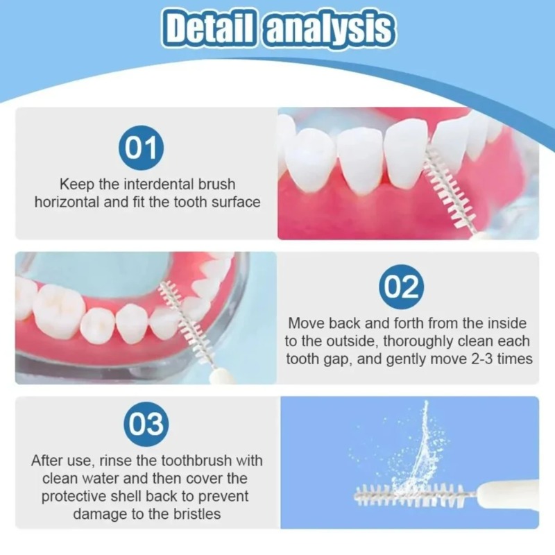 20 Pieces Interdental Brush Bo - Teeth Whitening Brush ulasan dan harga