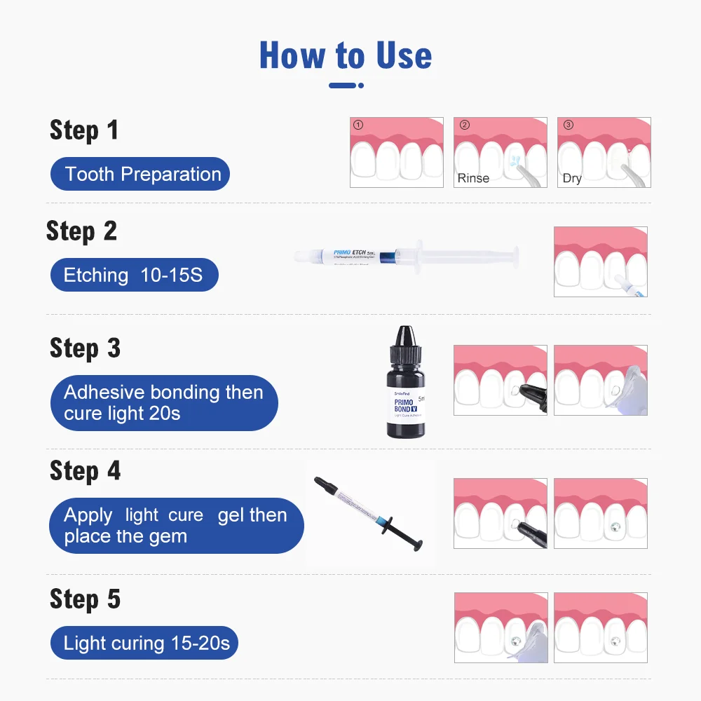 Tooth Gem Kit Glue Professiona - Tooth Gem Kit ulasan dan harga