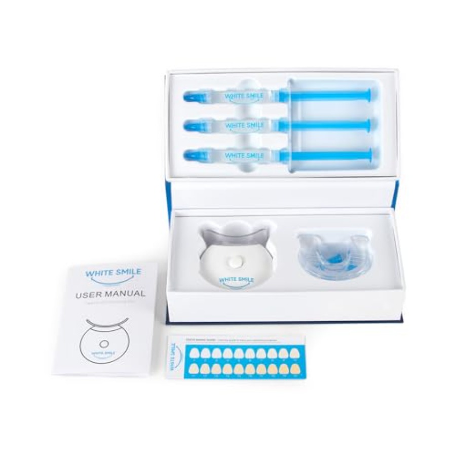 WHITE SMILE Teeth Whitening Ki - Teeth Whitening Light Kit ulasan dan harga