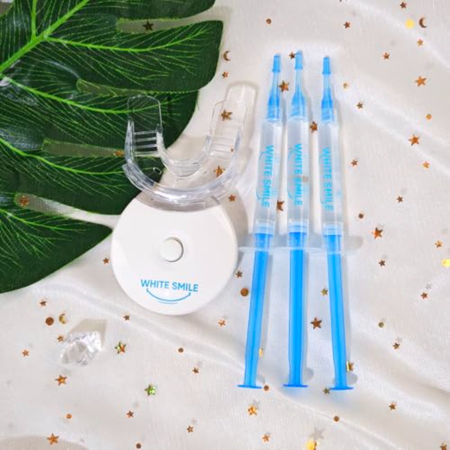 WHITE SMILE Teeth Whitening Ki - Teeth Whitening Light Kit ulasan dan harga