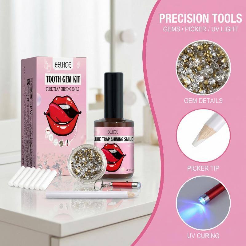 Tooth Gem Kit DIY Teeth Jewelr - Tooth Gem Kit ulasan dan harga