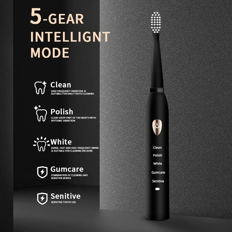 Sonic Electric Toothbrush 5-ge - Teeth Whitening Toothbrush ulasan dan harga