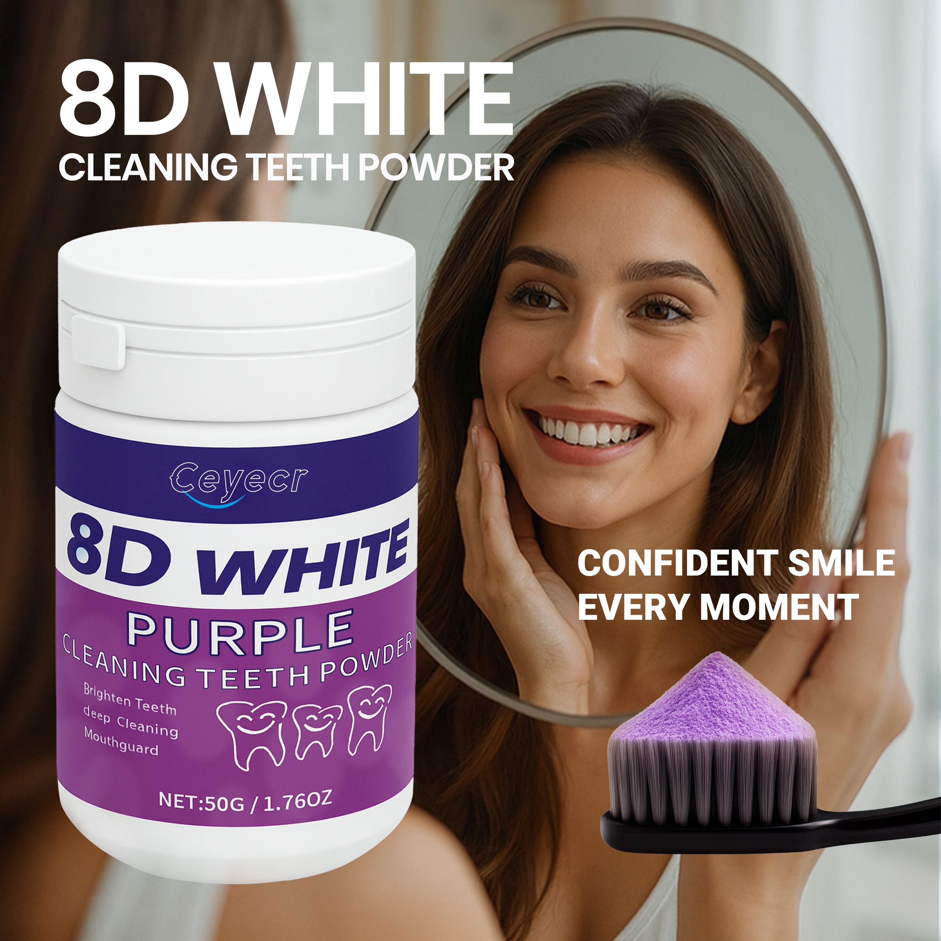 8D white Teeth Whitening Powde - Teeth Whitening Best ulasan dan harga