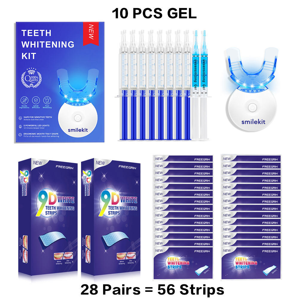 Teeth Whitening Kit - 5X LED L - Led Mouth Tray ulasan dan harga