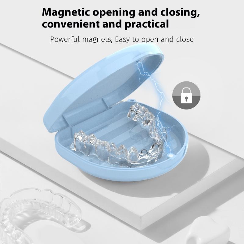 Portable Denture Tray Box Dent - Teeth Whitening Trays ulasan dan harga