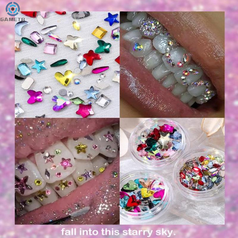 1 Set Dental Tooth Gems Crysta - Tooth Gem Kit ulasan dan harga