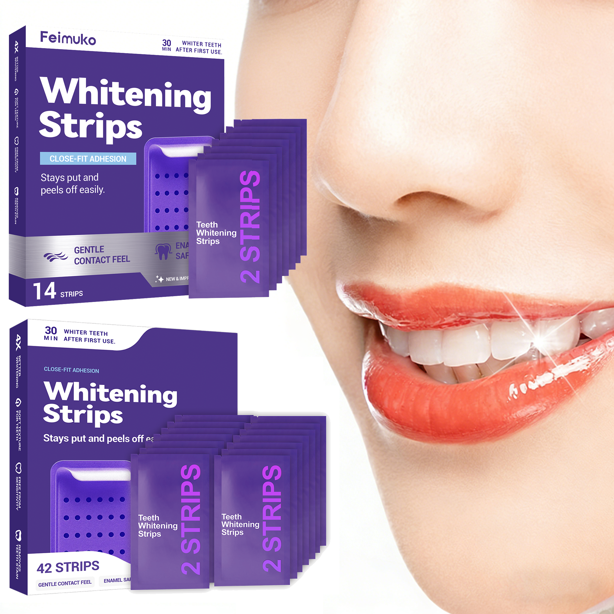 Purple Teeth Whitening Strips  - Teeth Whitening Best ulasan dan harga