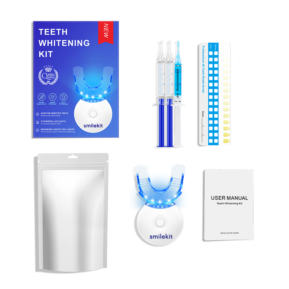 Teeth Whitening Kit - 5X LED L - Led Mouth Tray ulasan dan harga