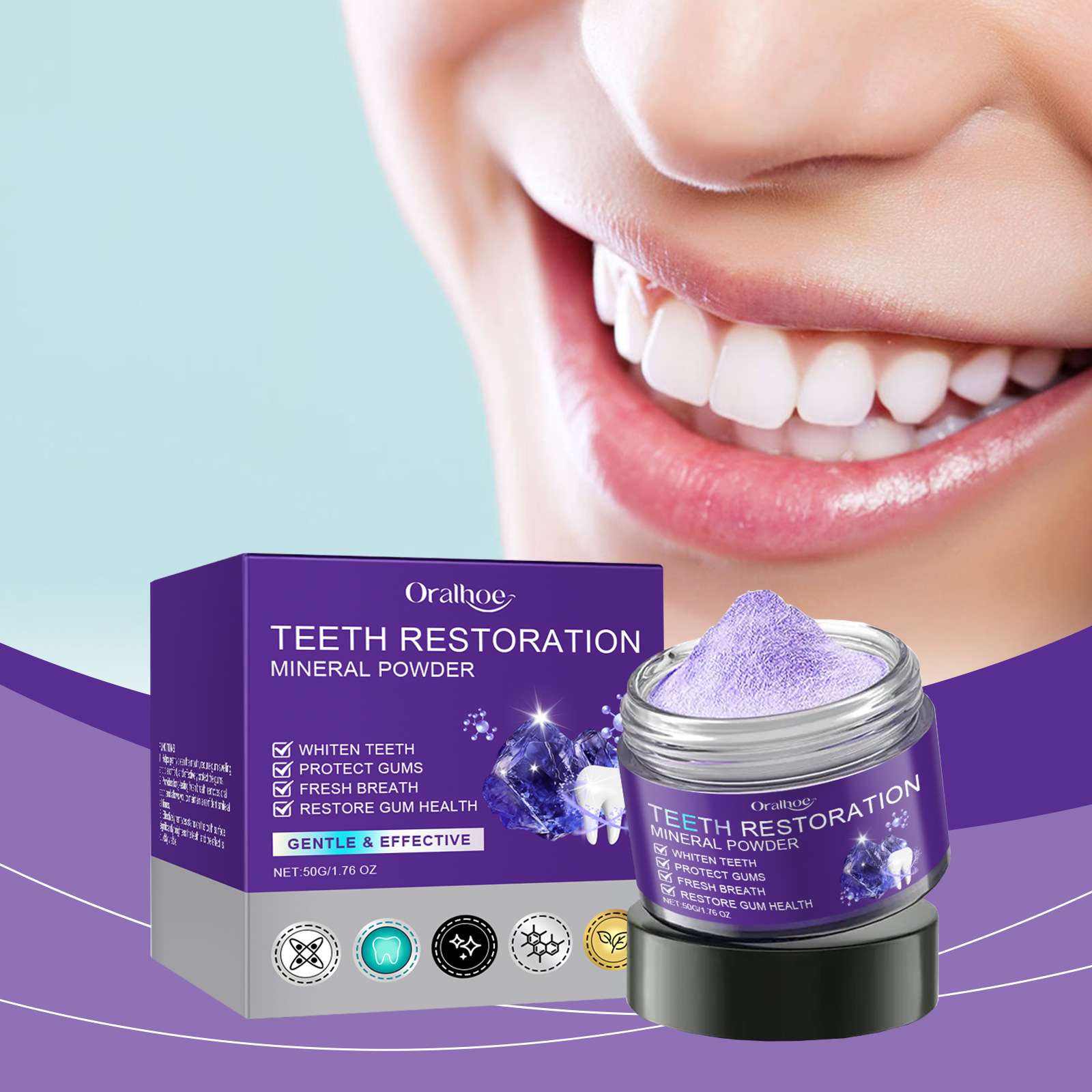 Teeth Restoration Mineral Powd - Teeth Whitening Best ulasan dan harga