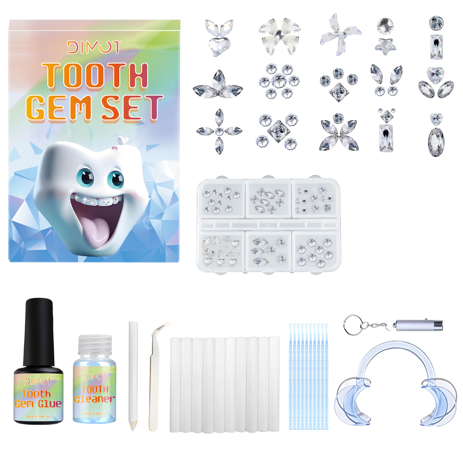 DIY Tooth Gem Kit Tooth Decora - Tooth Gem Kit ulasan dan harga