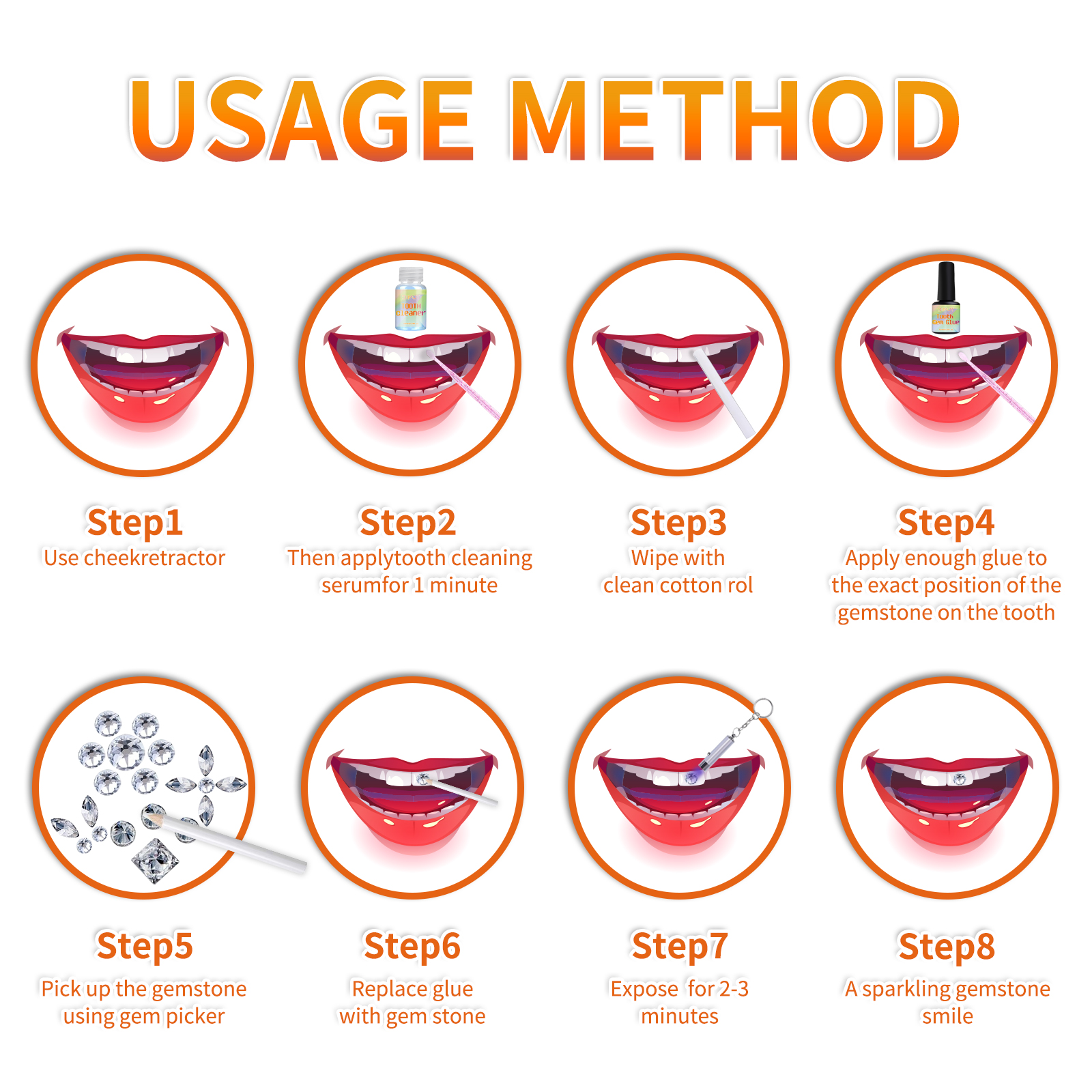 DIY Tooth Gem Kit Tooth Decora - Tooth Gem Kit ulasan dan harga