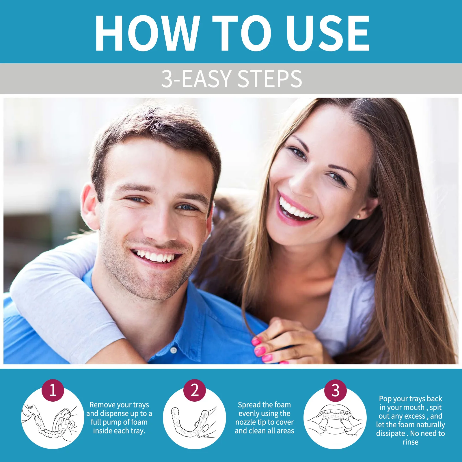 Aligner Denture Cleaner Foam D - Teeth Whitening Best ulasan dan harga