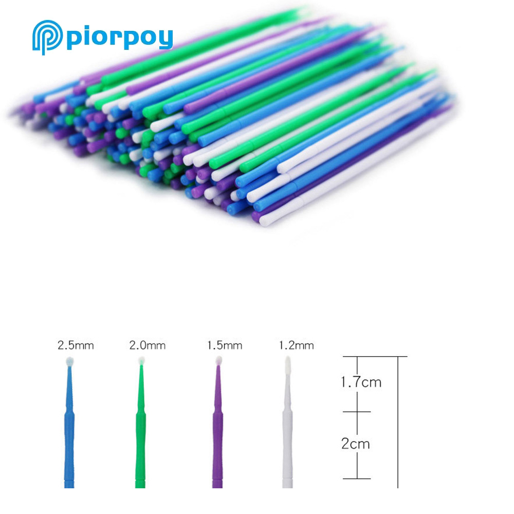 PIORPOY 400Pcs/Box Dental Micr - Teeth Whitening Brush ulasan dan harga