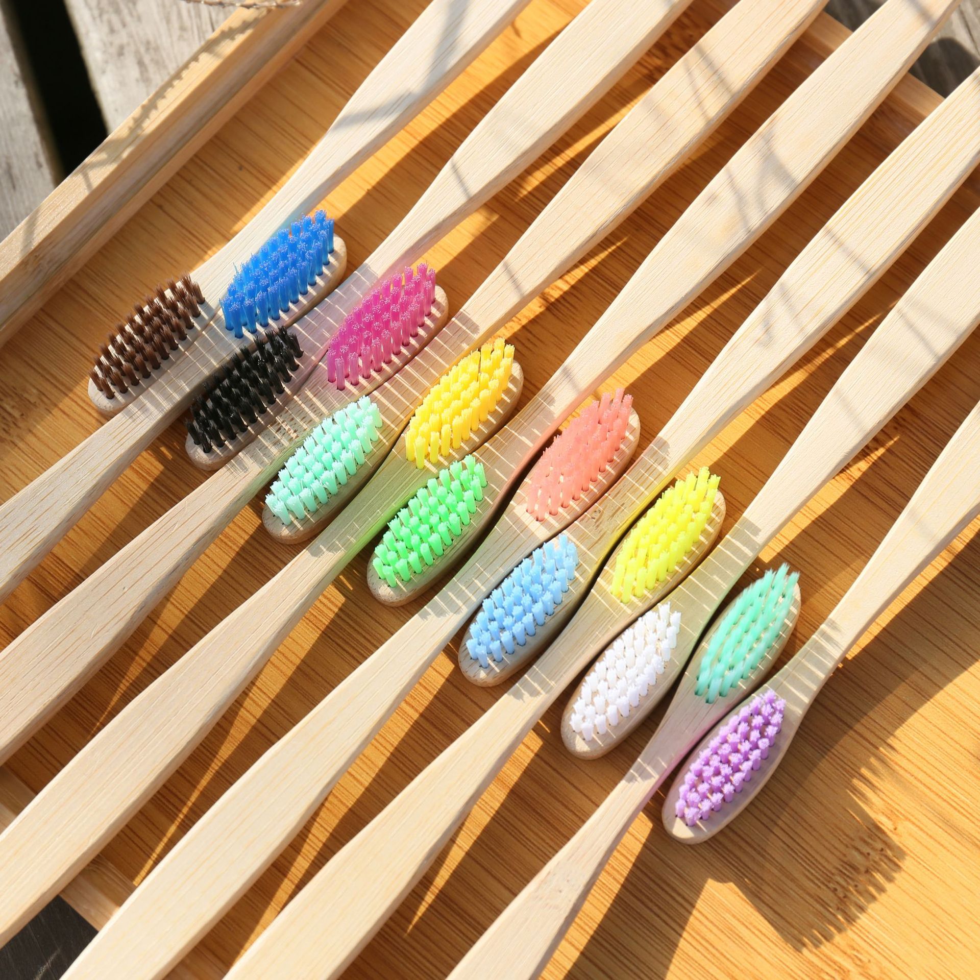 100PCS Colorful Natural Bamboo - Teeth Whitening With Laser ulasan dan harga