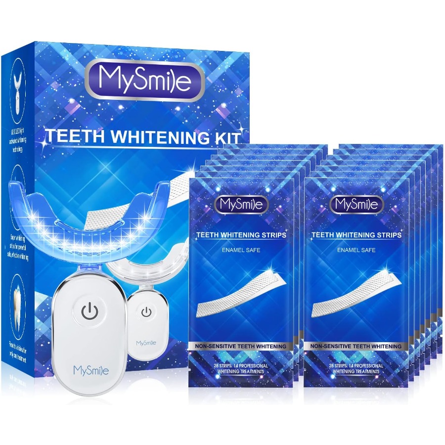 Teeth Whitening Strips Kit wit - Teeth Whitening Light Kit ulasan dan harga