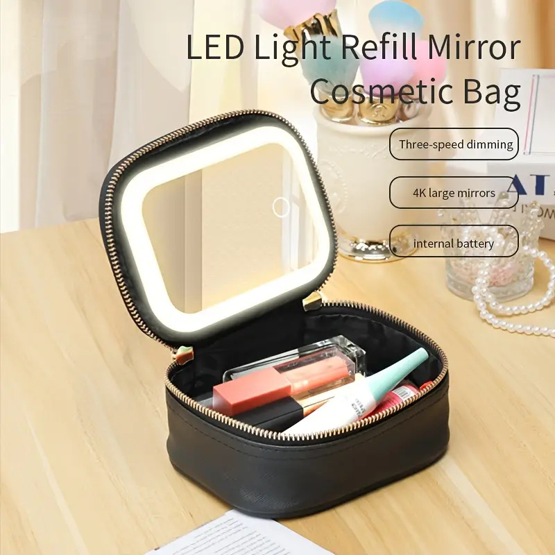 Portable Comestic Tools Storag - Led Mouth Tray ulasan dan harga