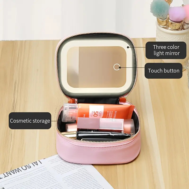 Portable Comestic Tools Storag - Led Mouth Tray ulasan dan harga