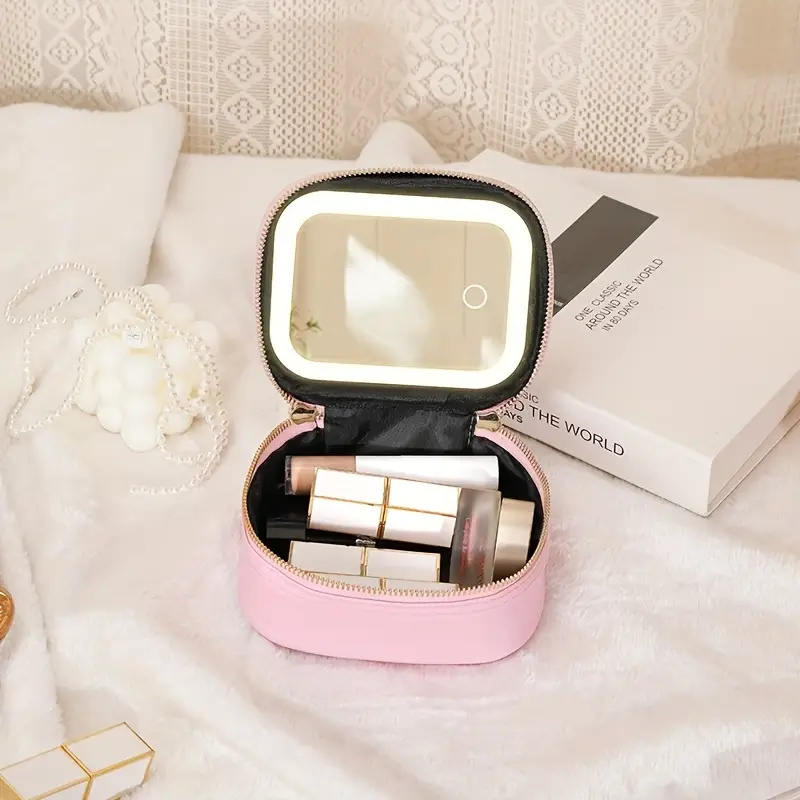 Portable Comestic Tools Storag - Led Mouth Tray ulasan dan harga