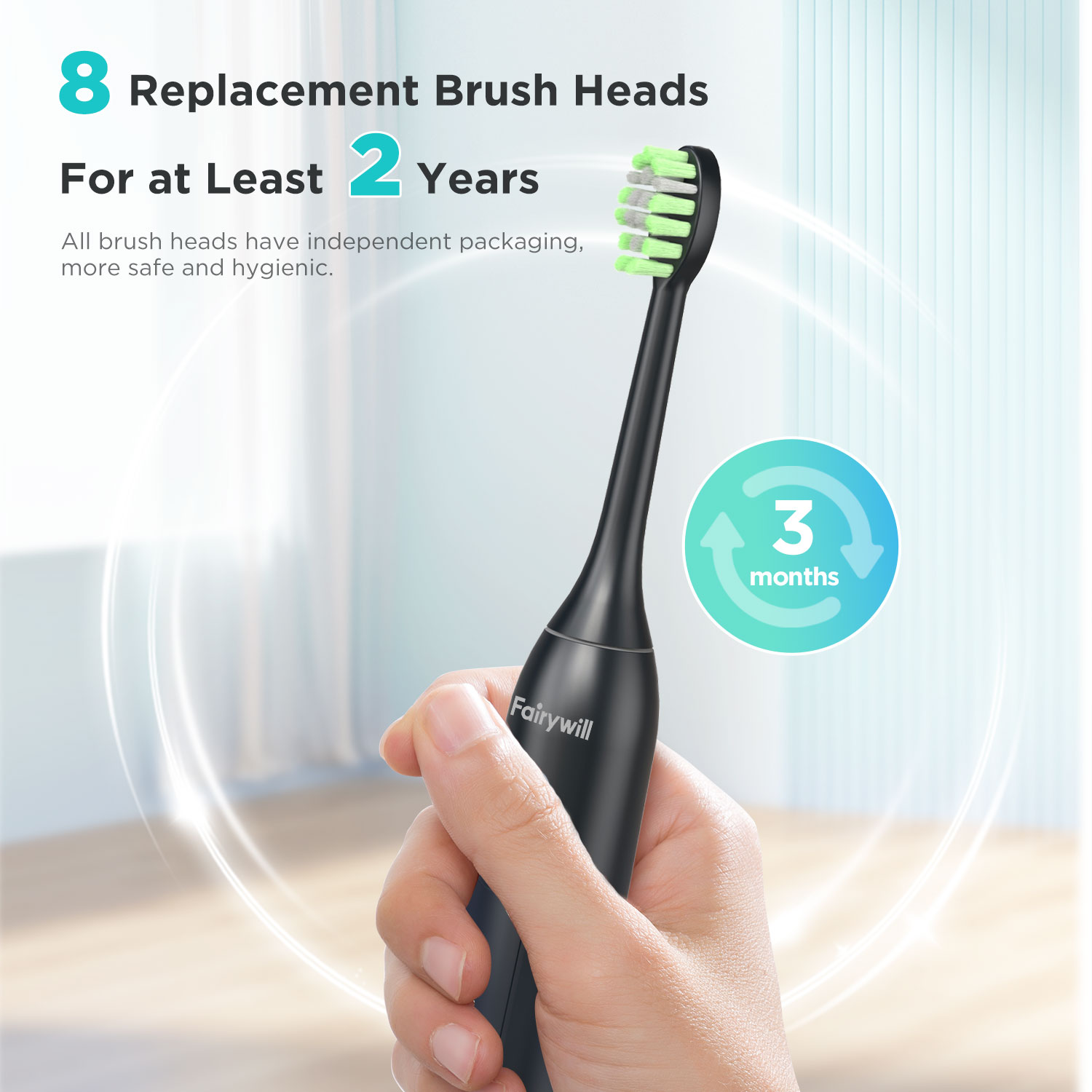 Fairywill Electric Sonic Tooth - Teeth Whitening Toothbrush ulasan dan harga