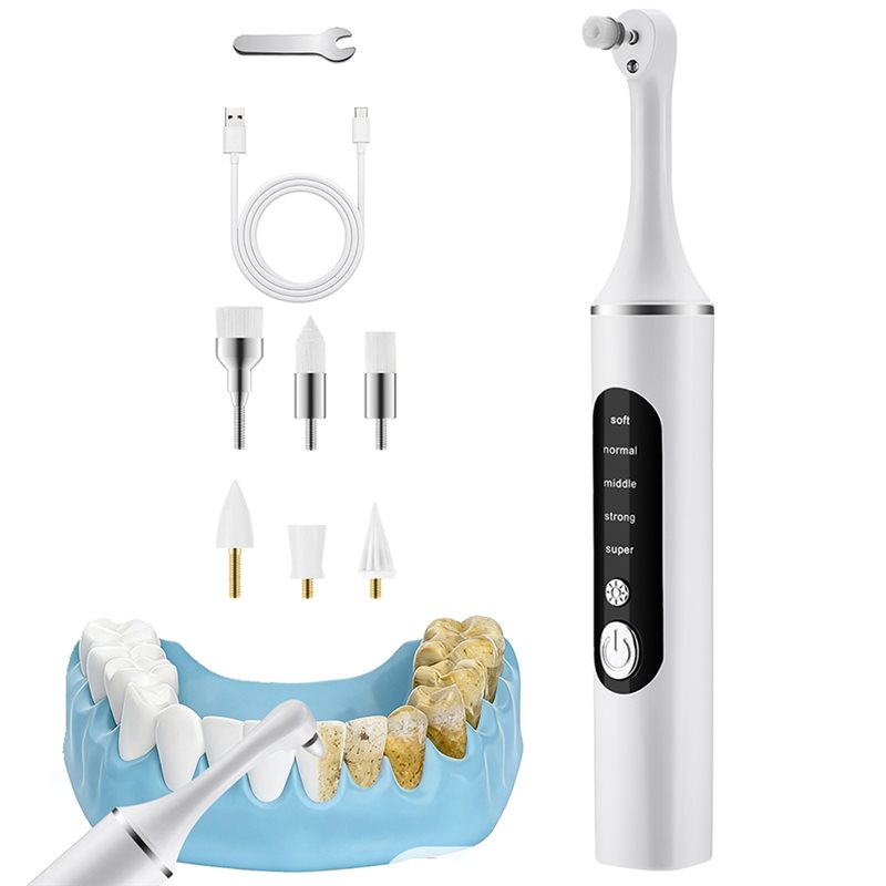 A83G-LED Light Rechargeable El - Teeth Whitening Brush ulasan dan harga