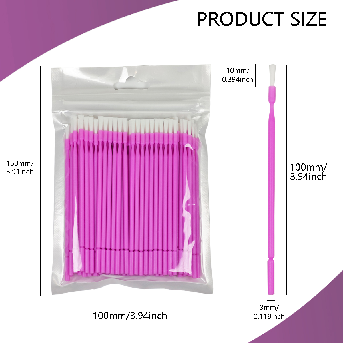 100Pcs Dental Disposable Micro - Teeth Whitening Brush ulasan dan harga
