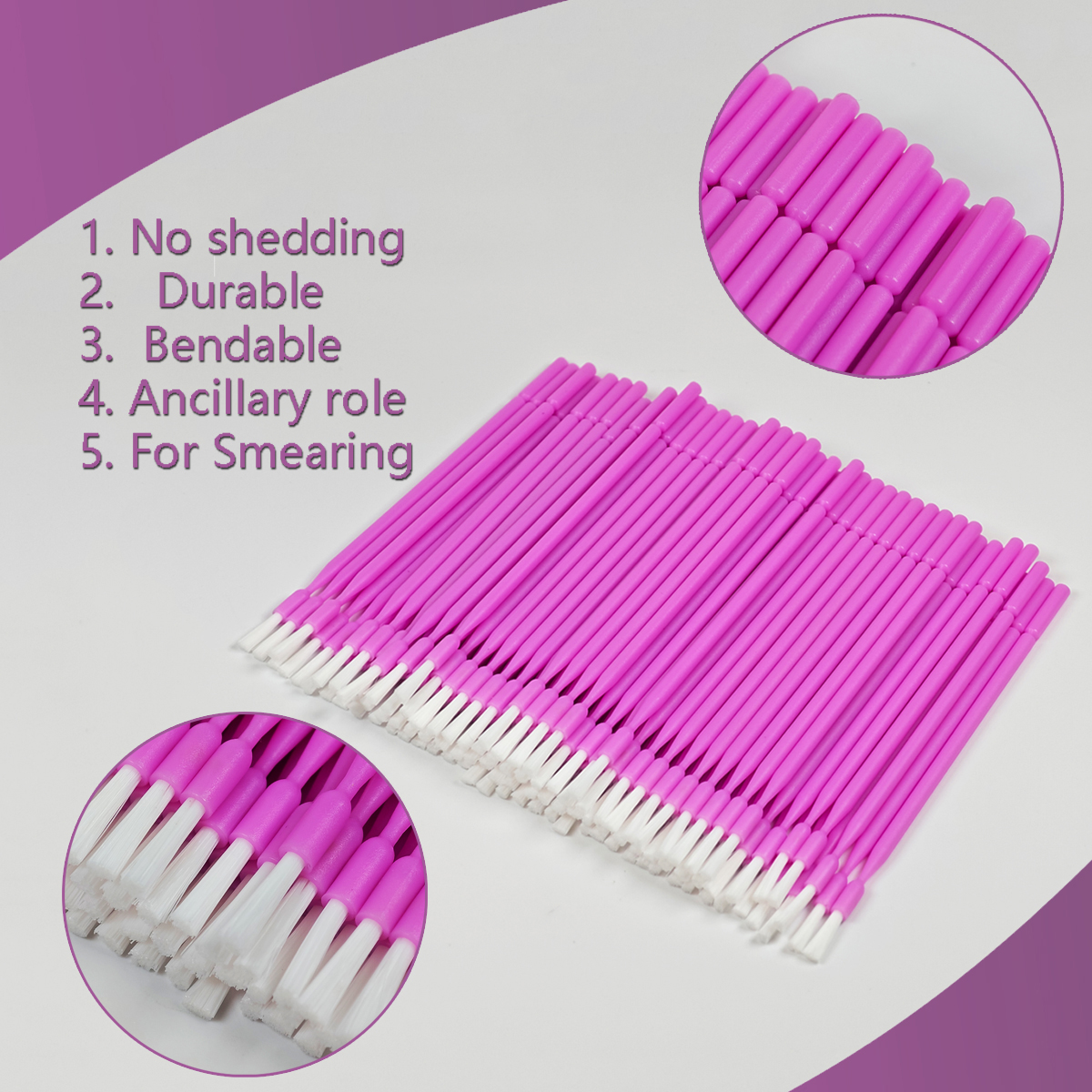 100Pcs Dental Disposable Micro - Teeth Whitening Brush ulasan dan harga