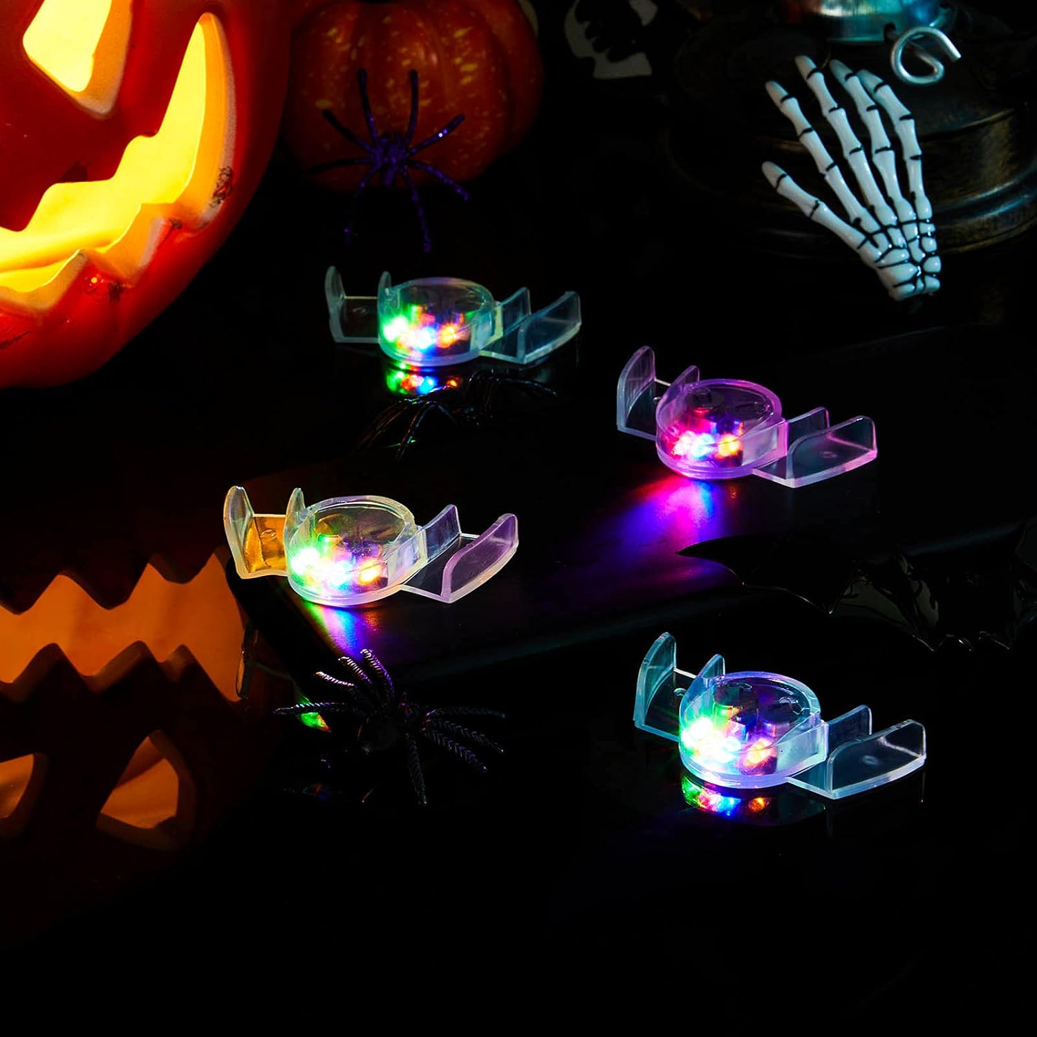1pcs LED Flashing Mouth Teeth  - Led Mouth Tray ulasan dan harga