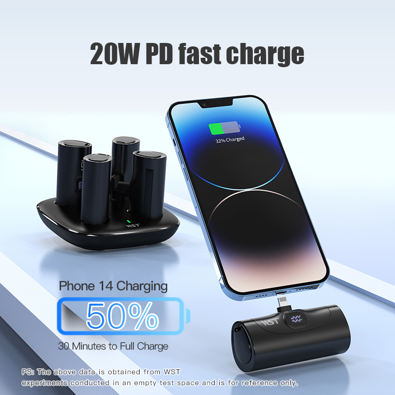 4pcs Portable Mini Power Bank  - Led Mouth Tray ulasan dan harga